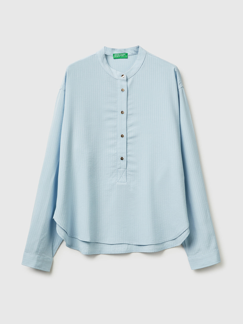 Striped blouse with mandarin collar - ucb_image_FS