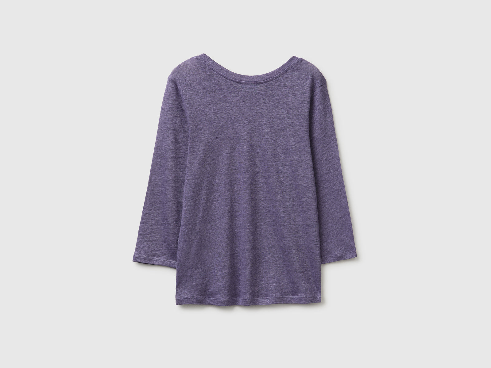 Boat-neck T-shirt in pure linen - ucb_image_BS