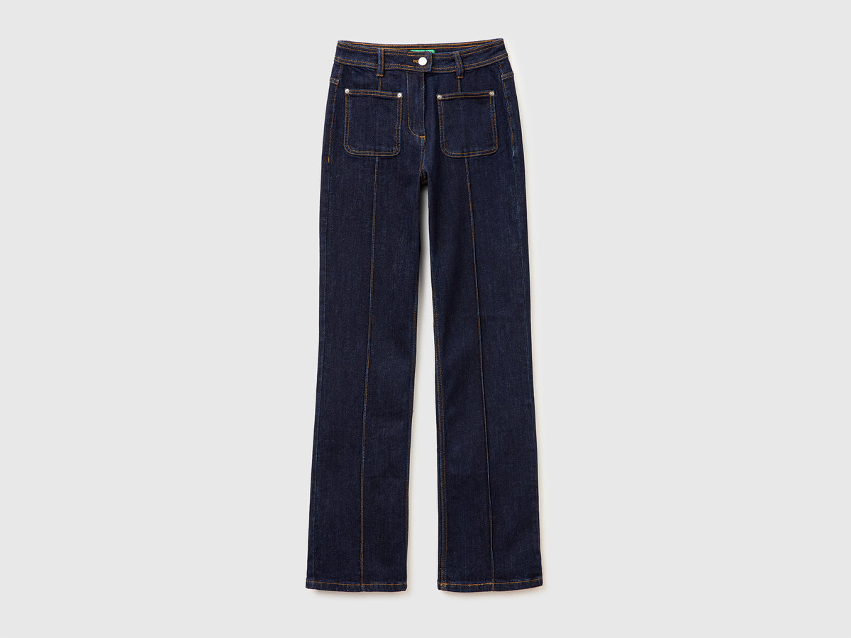 Flare jeans with ribbing - ucb_image_FS