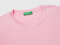 Pink sweater in tricot cotton - ucb_image_DS1