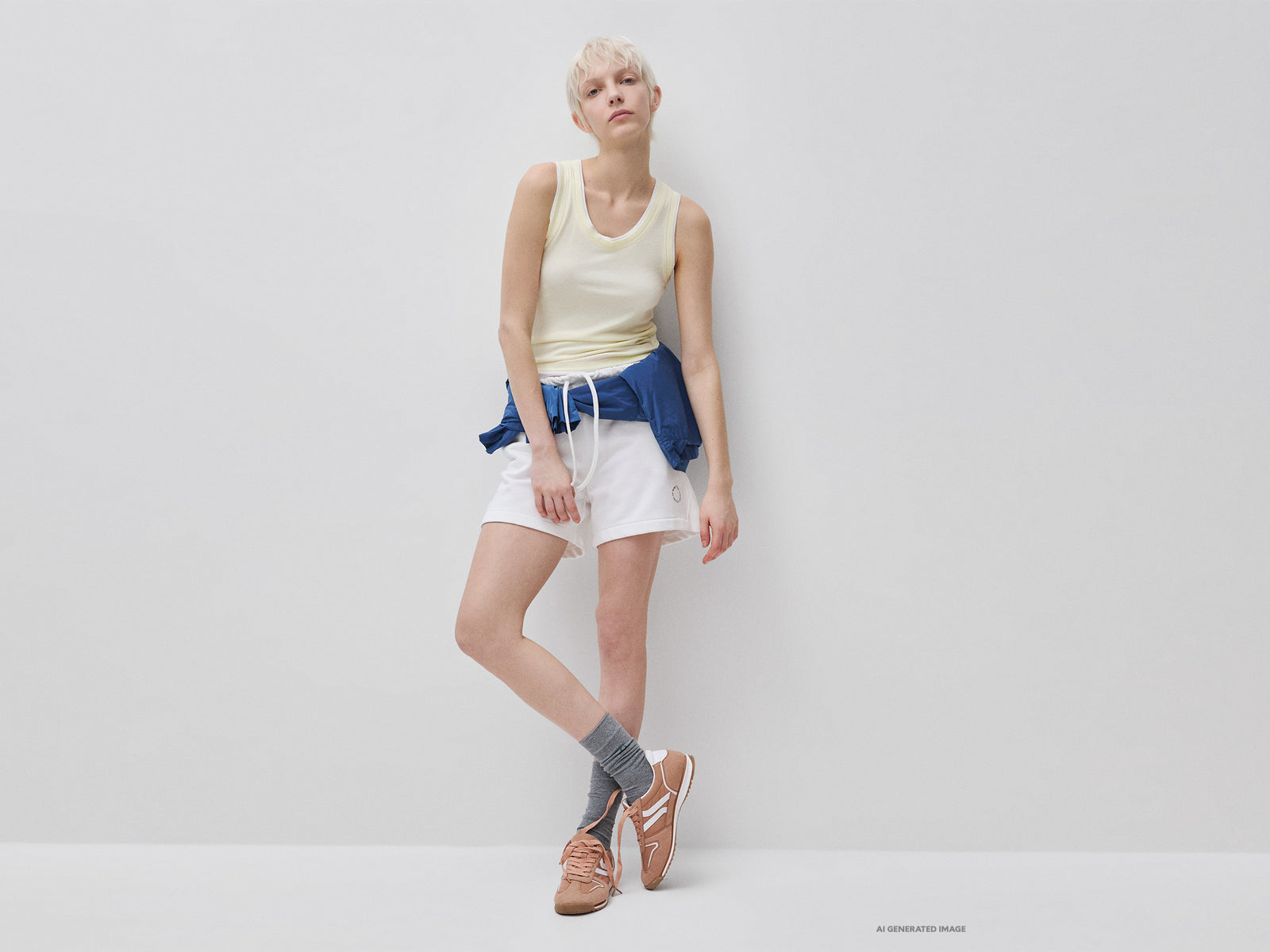 Slim fit ribbed tank top