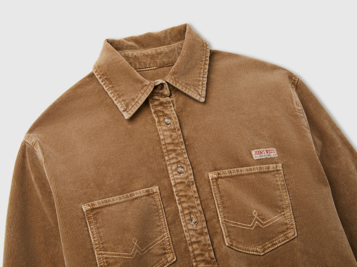 Camisa de veludo canelado lavagem vintage - ucb_image_DS1