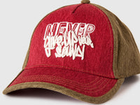 Denim baseball cap with slogan - ucb_image_DS1