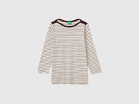 Striped t-shirt with boat neck - ucb_image_FS