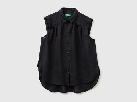 100% linen sleeveless blouse - ucb_image_FS