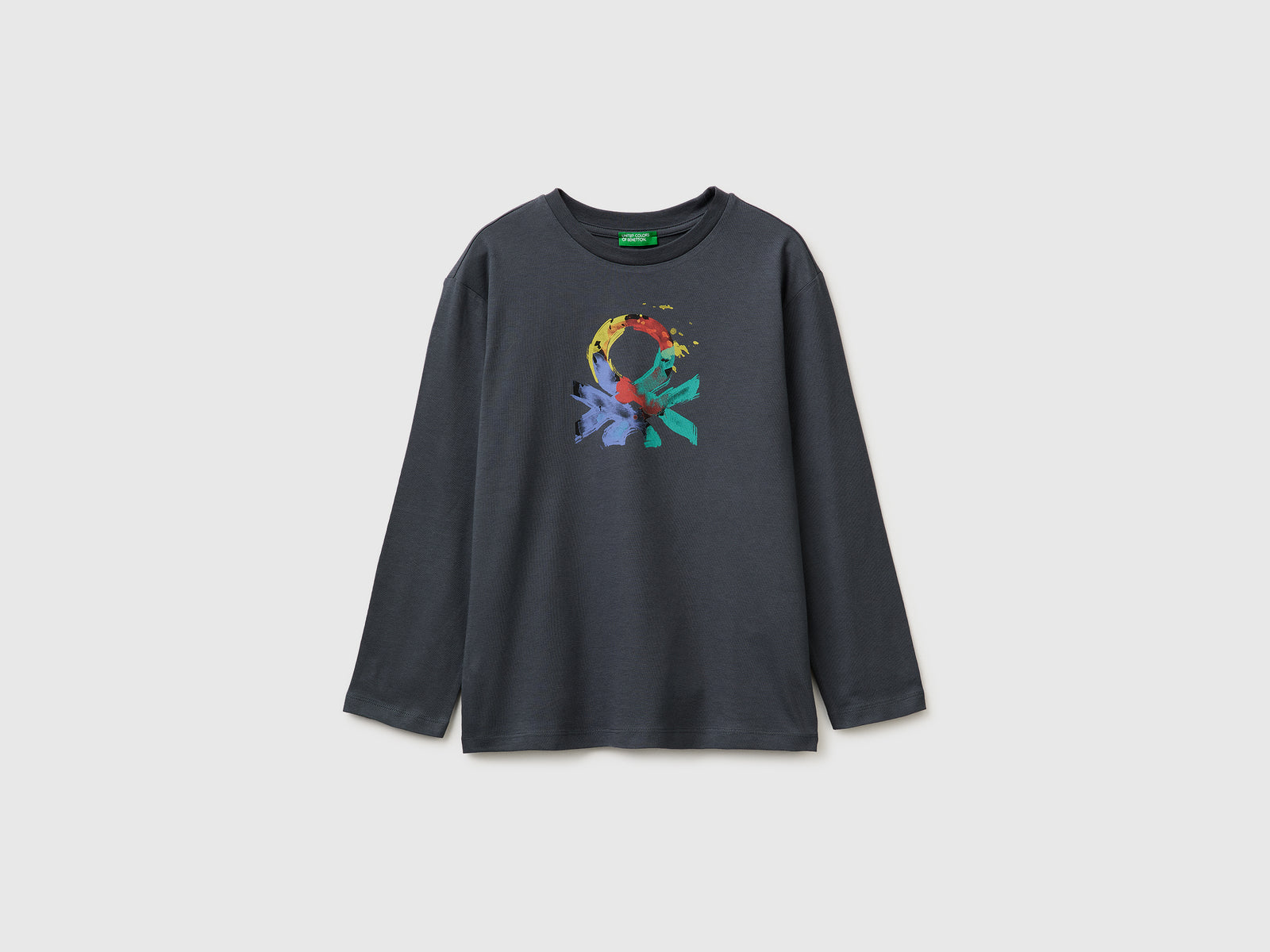 T-shirt com estampa logótipo em algodão orgânico - ucb_image_FS