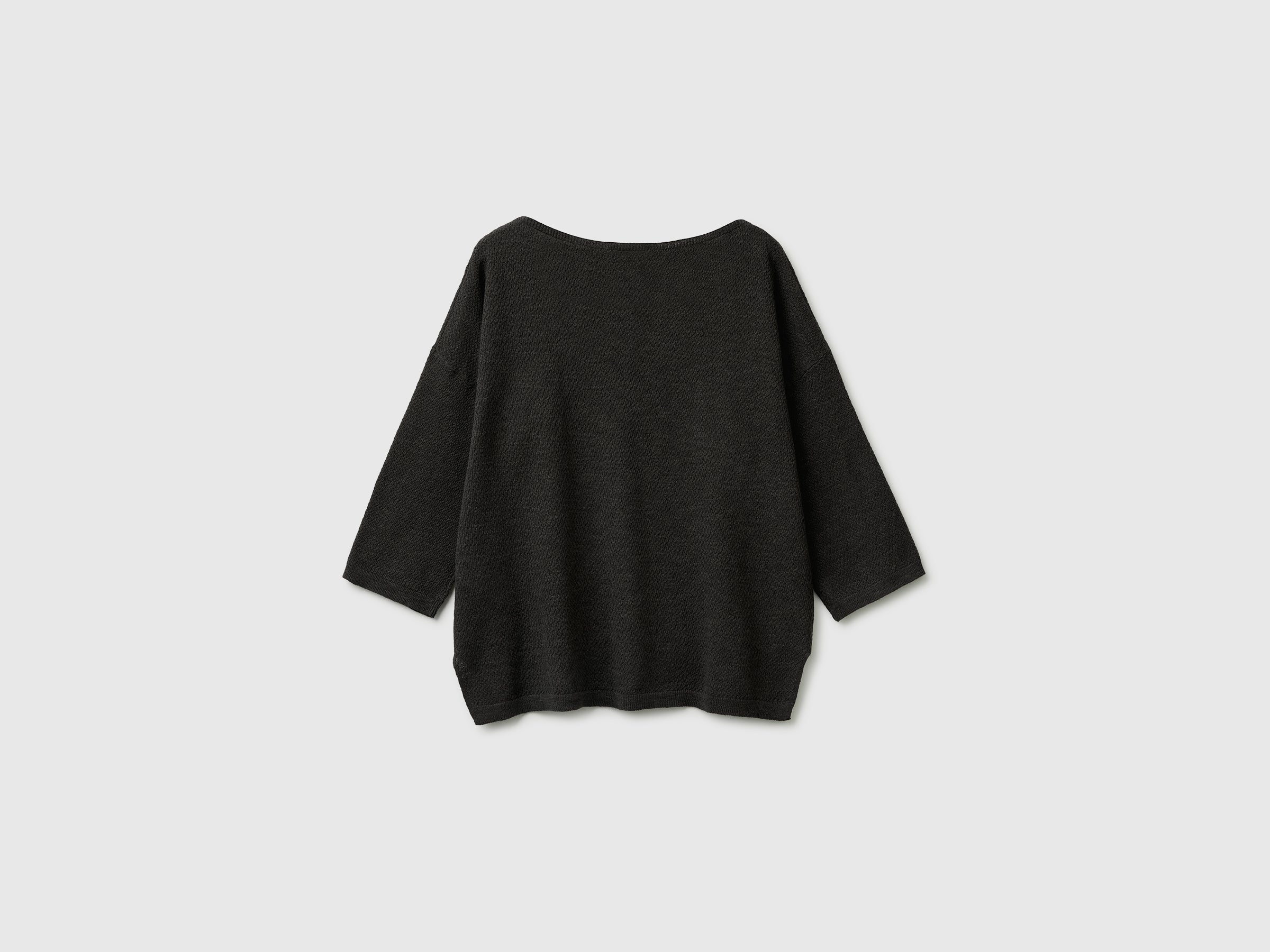 Boxy fit linen blend sweater - ucb_image_BS