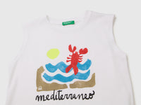 Oversized tank top with print and embroidery - ucb_image_DS1