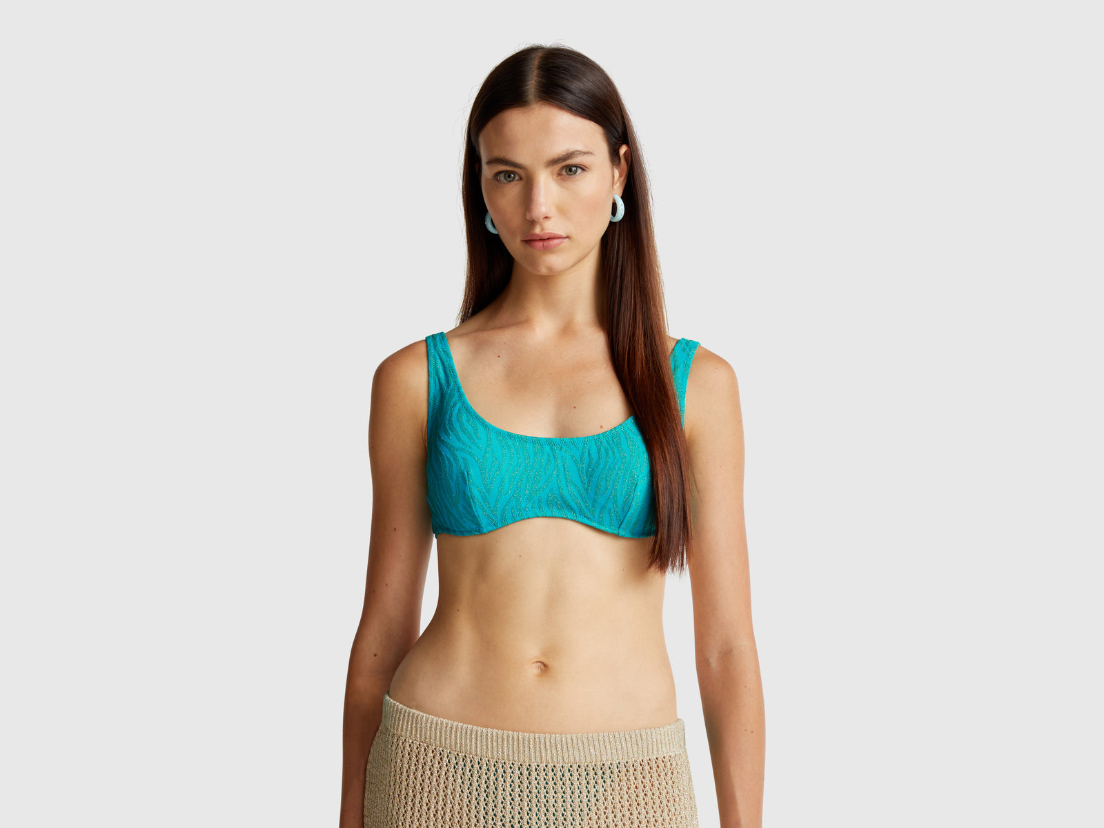 Brassiere de biquíni animalier com lurex - ucb_image_F