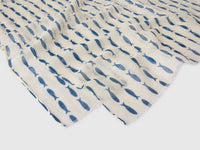 Linen blend fish print scarf - ucb_image_DS1