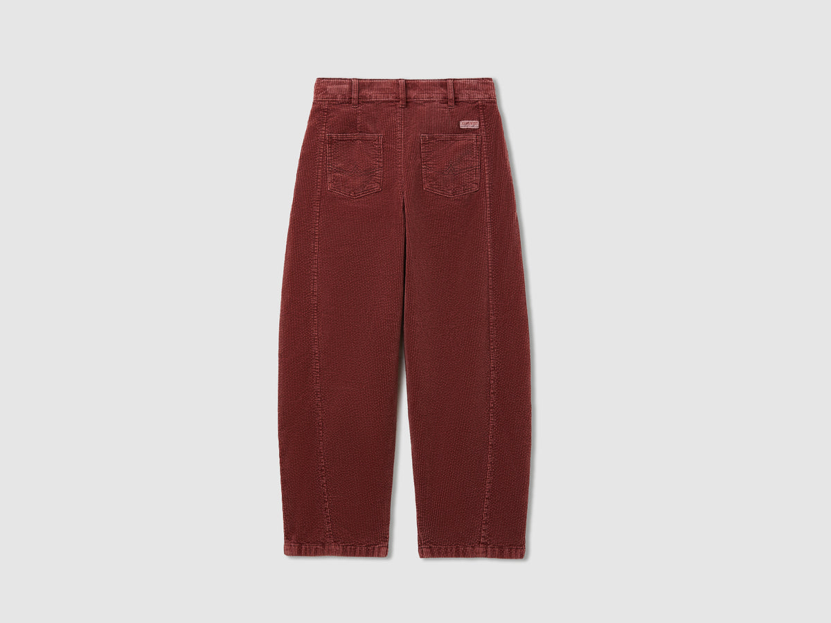 Calças barrel fit de veludo lavagem vintage - ucb_image_BS