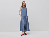 Saia midi em chambray - ucb_image_FY