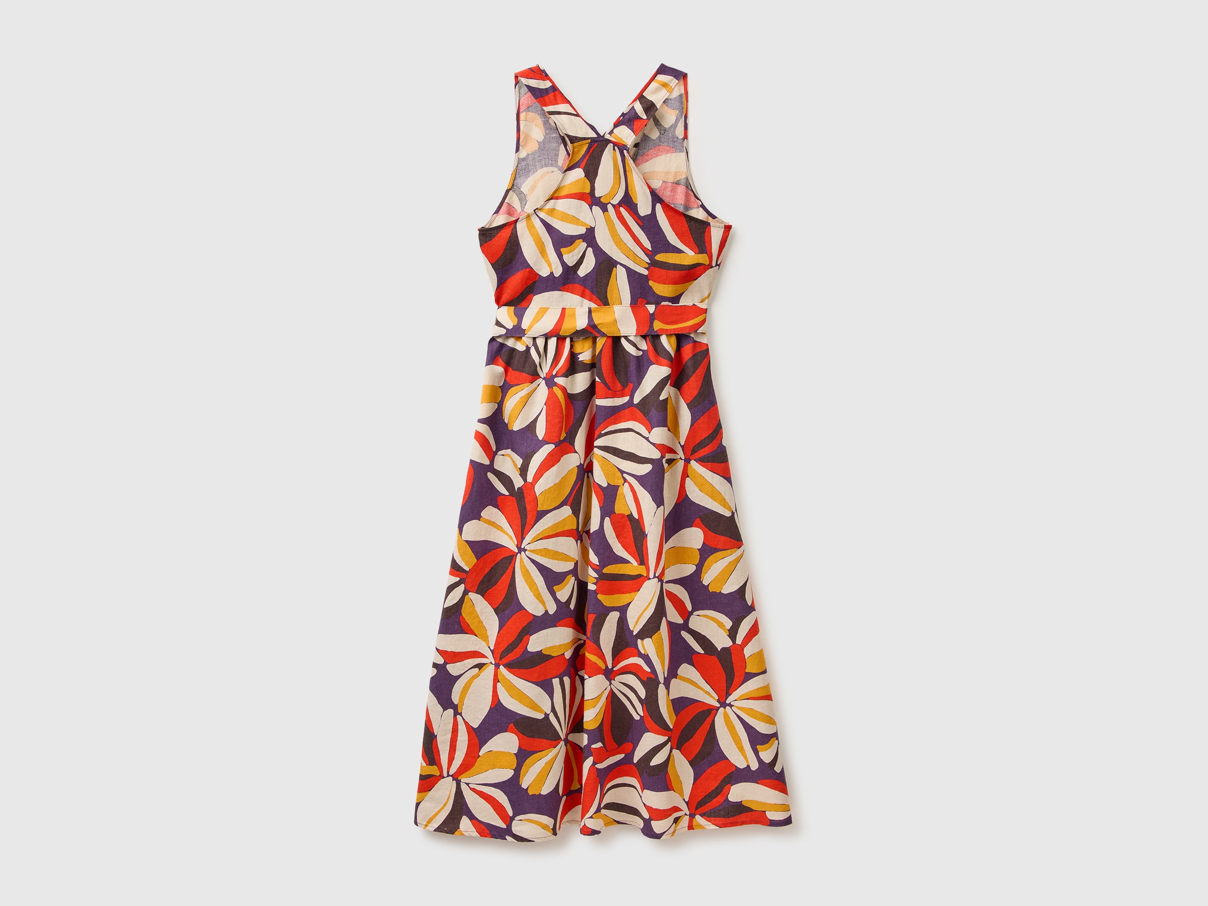 Printed dress in pure linen - ucb_image_BS