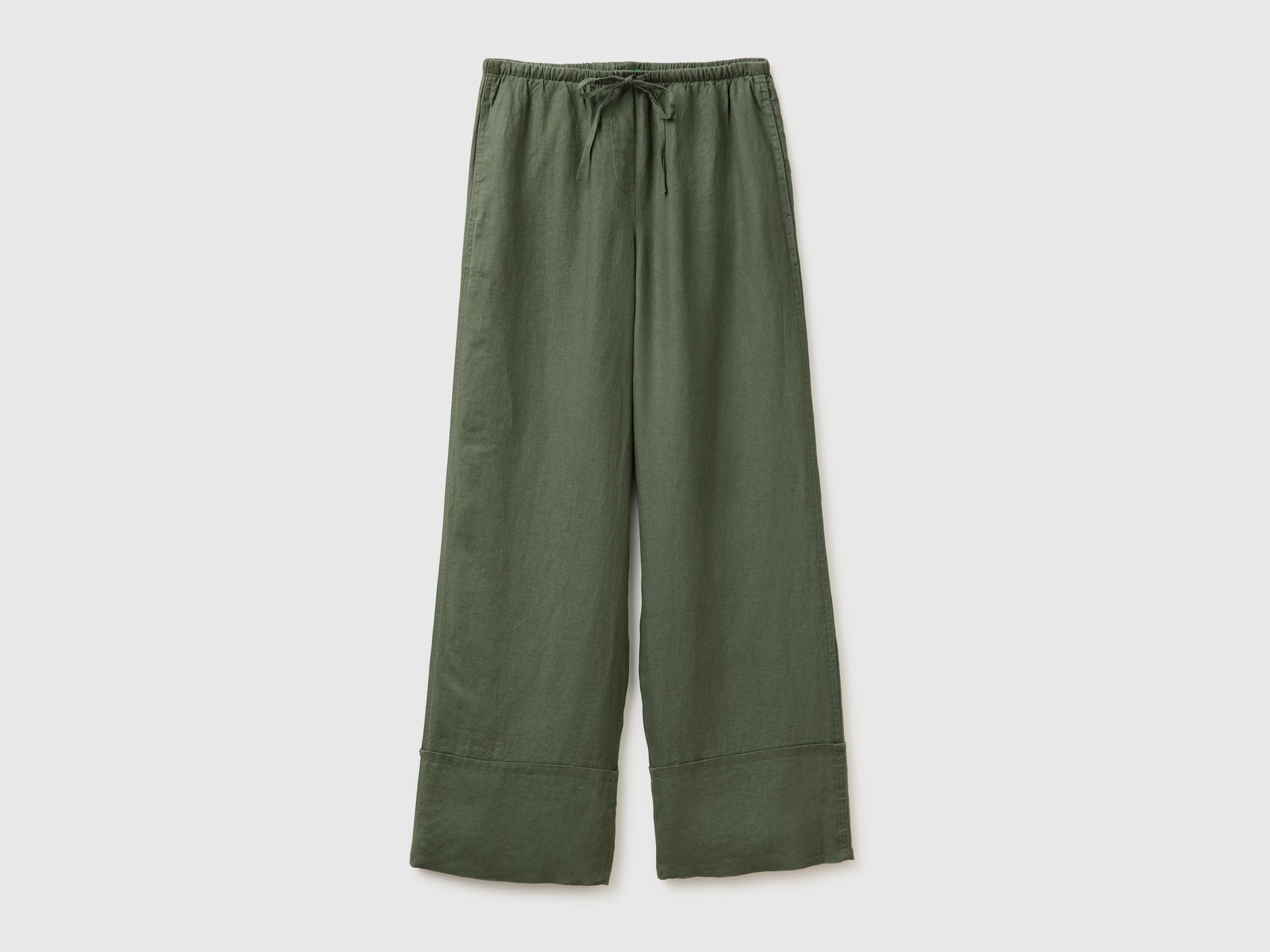 100% linen cuffed trousers - ucb_image_FS