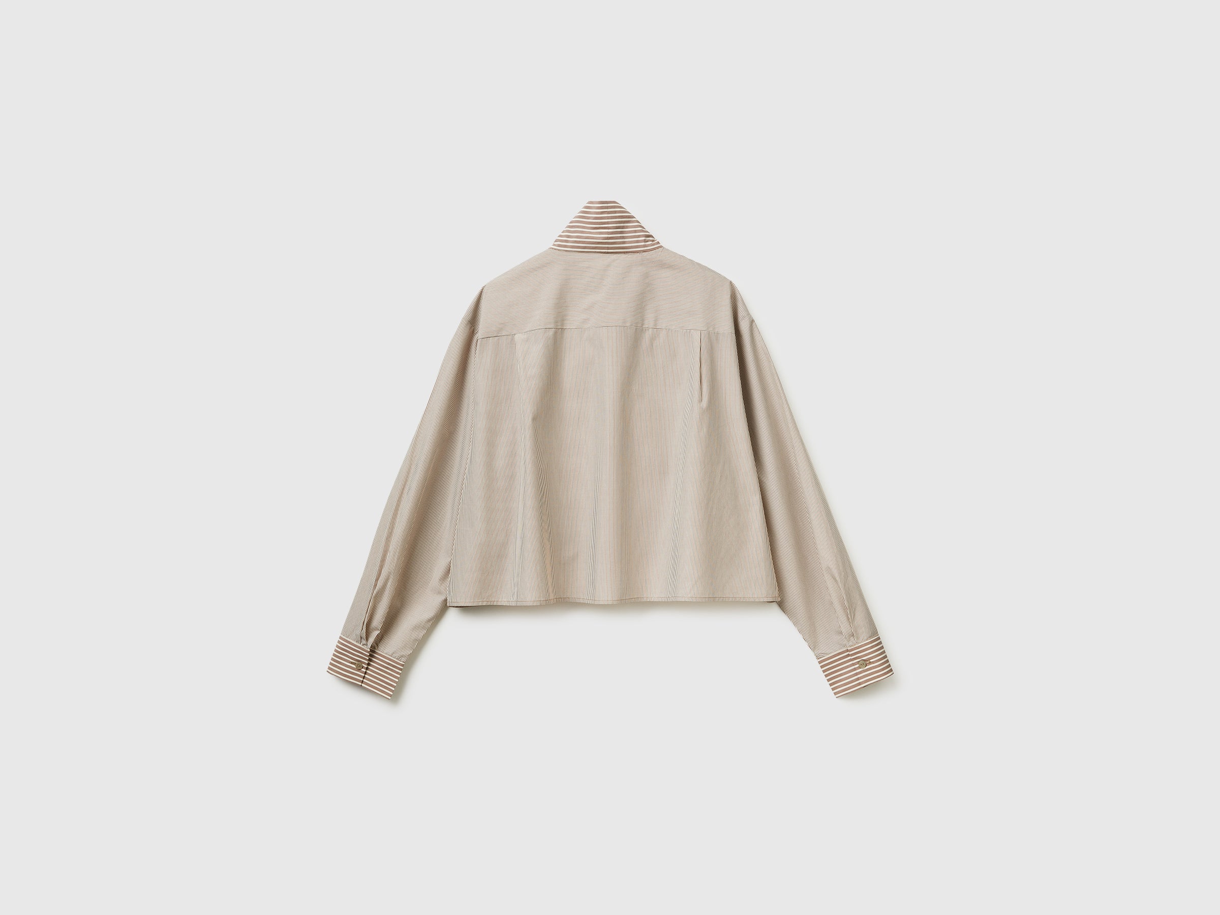 Striped crop shirt with bow - ucb_image_BS