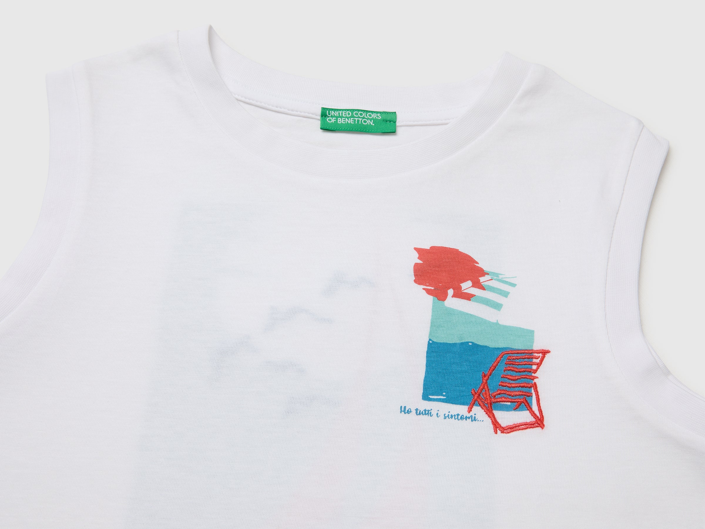 Tank top with print and embroidery - ucb_image_DS1