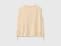 Sleeveless linen blend sweater - ucb_image_BS