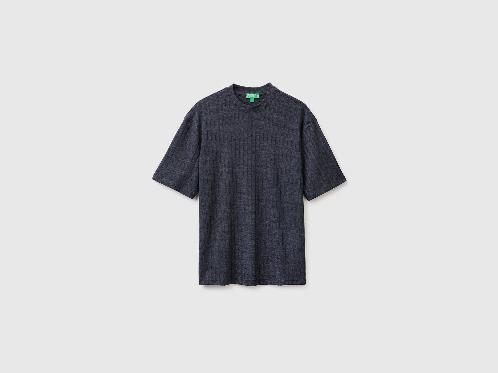 T-shirt canelada de algodão stretch - ucb_image_FS