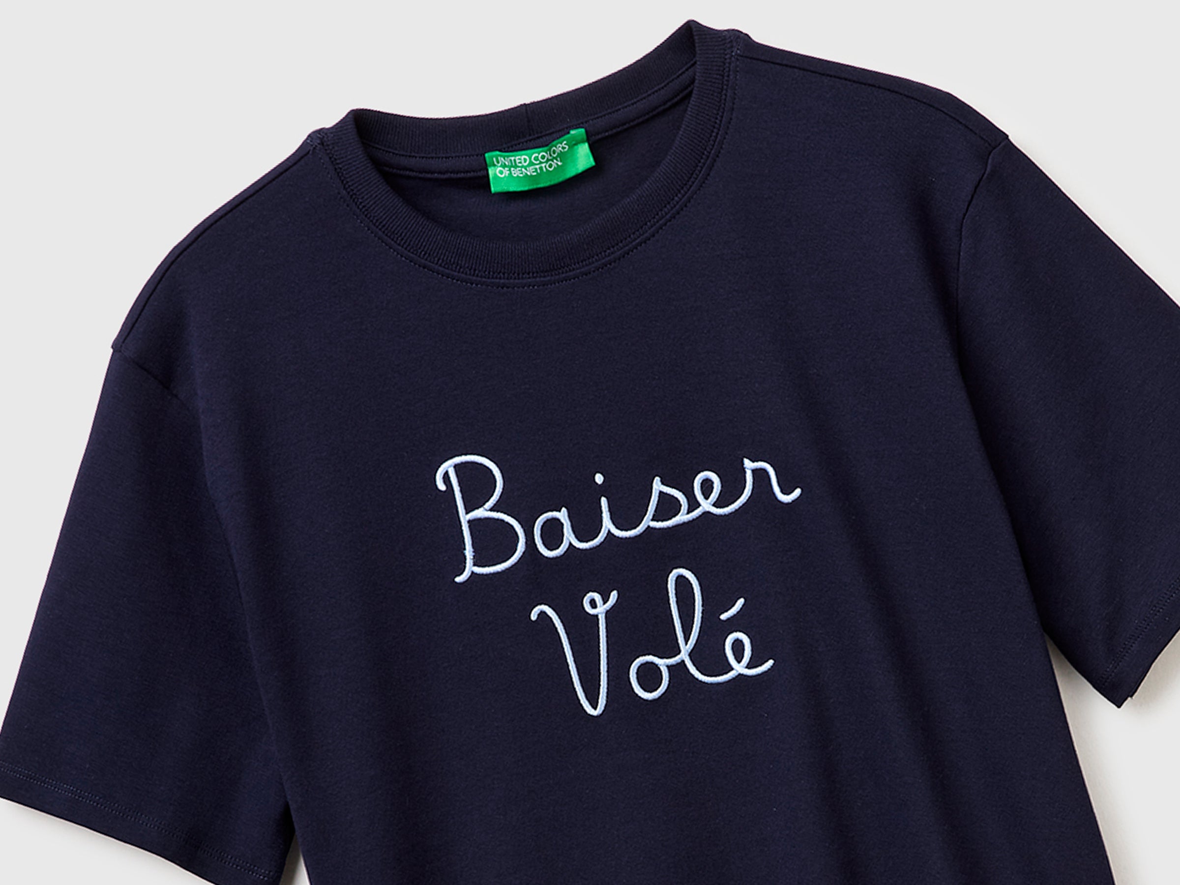 T-shirt with embroidered writing - ucb_image_DS1