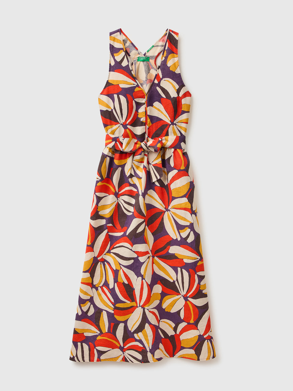 Printed dress in pure linen - ucb_image_FS