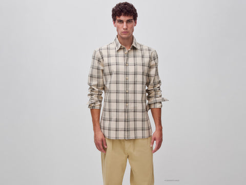 Camisa com bolso pequeno em lyocell e algodão - ucb_image_F