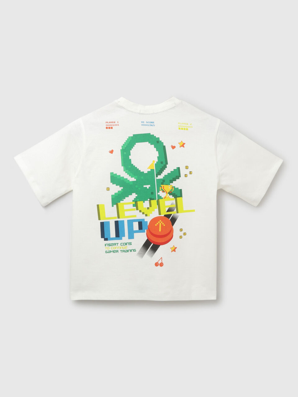BOXY TEE WITH EXPLODED LOGO BACK PRINT image number 2