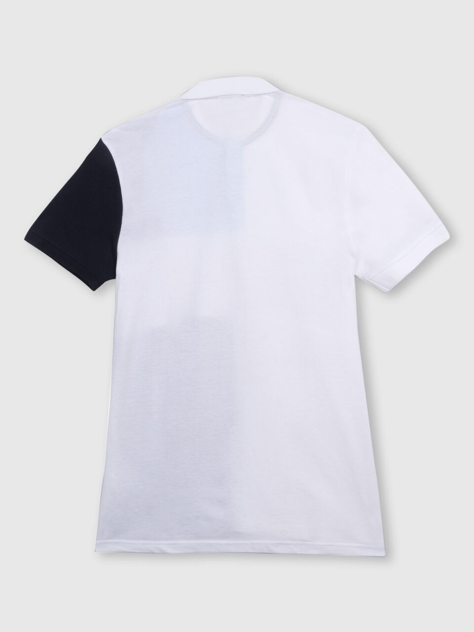 Colour Block Polo T-Shirt with Benetton Text Logo image number 2