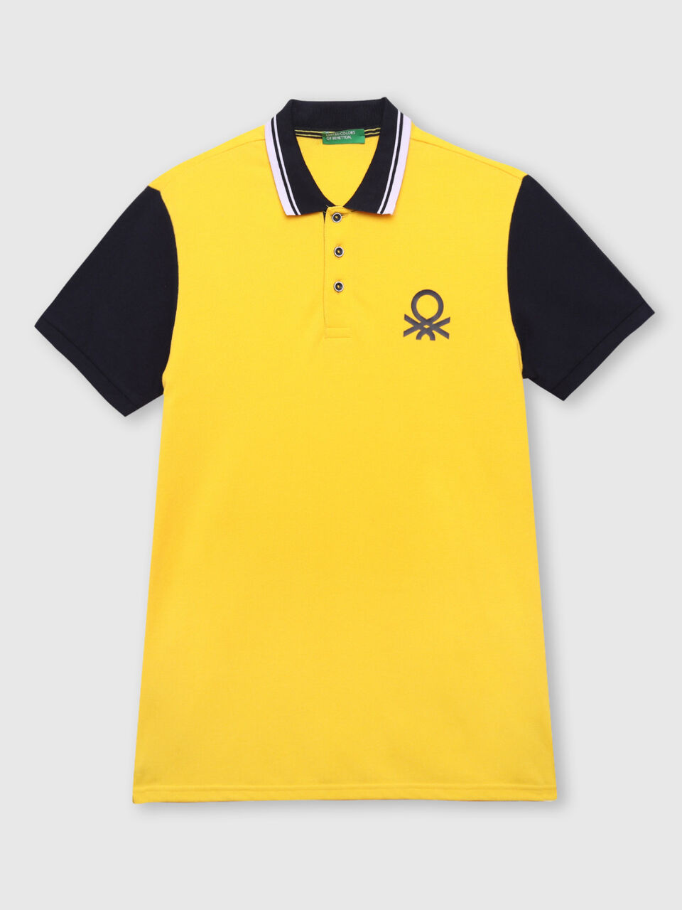 Short Sleeve Solid Polo Neck Tee image number 1