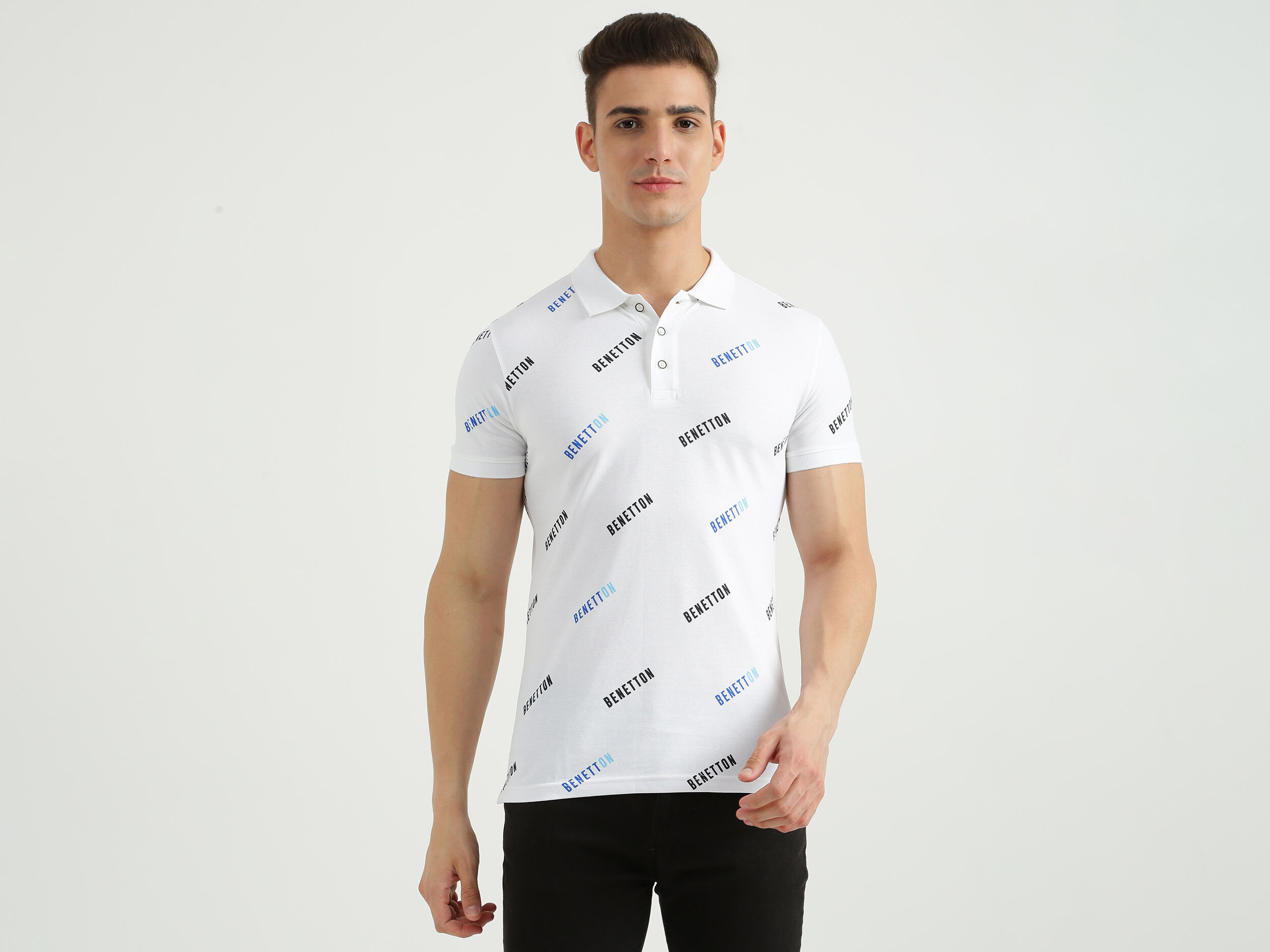 Polo blanco 2025 benetton