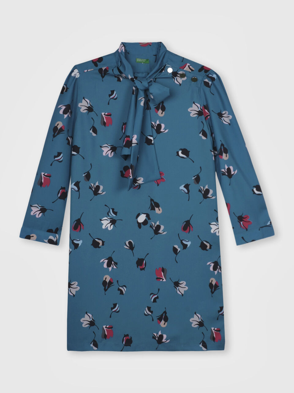 Floral Dress with Pussy Bow image number 1
