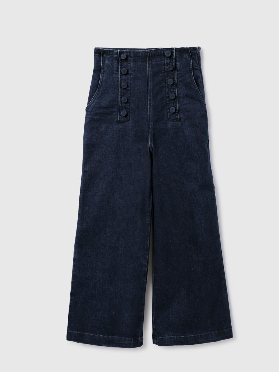 WIDE LEG WITH MOCK BUTTON CLOLSURE image number 1