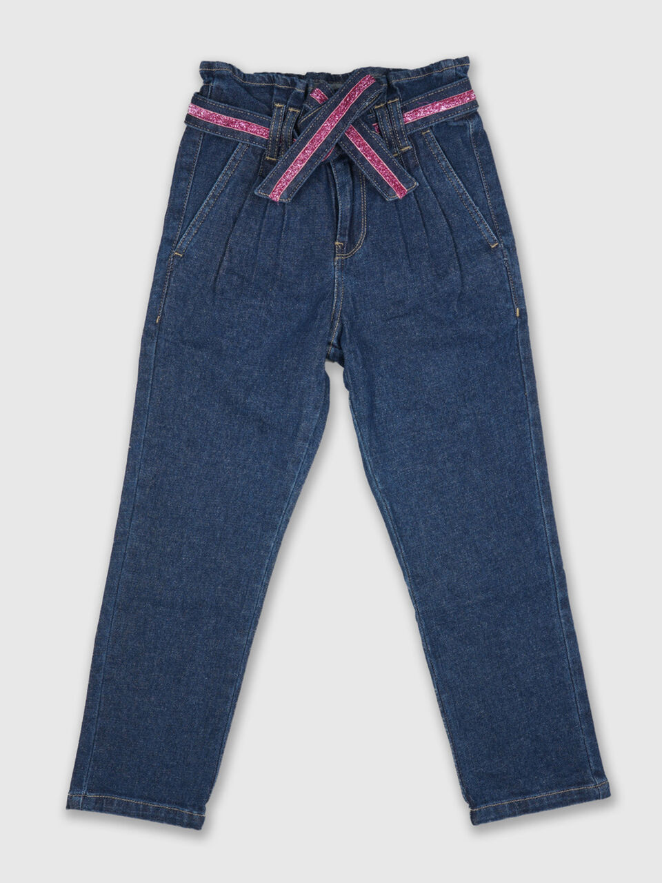 Paperbag Denim With Lurex Tape image number 1