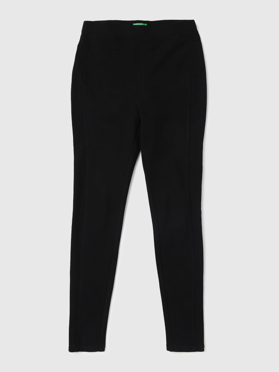 Ankle Length Mid-Rise Black Trouser Bottom-Solid image number 1