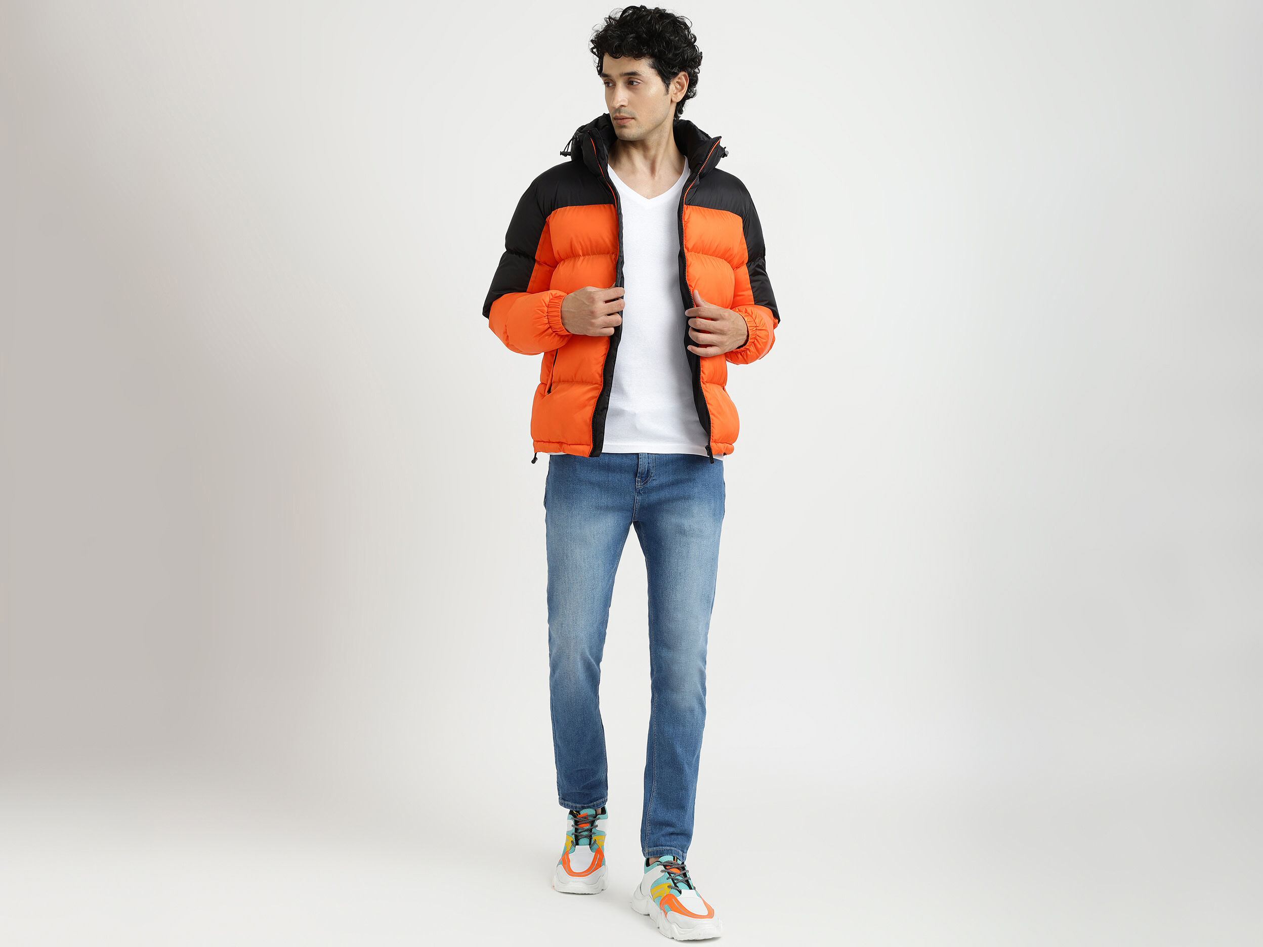 Benetton half on sale jacket