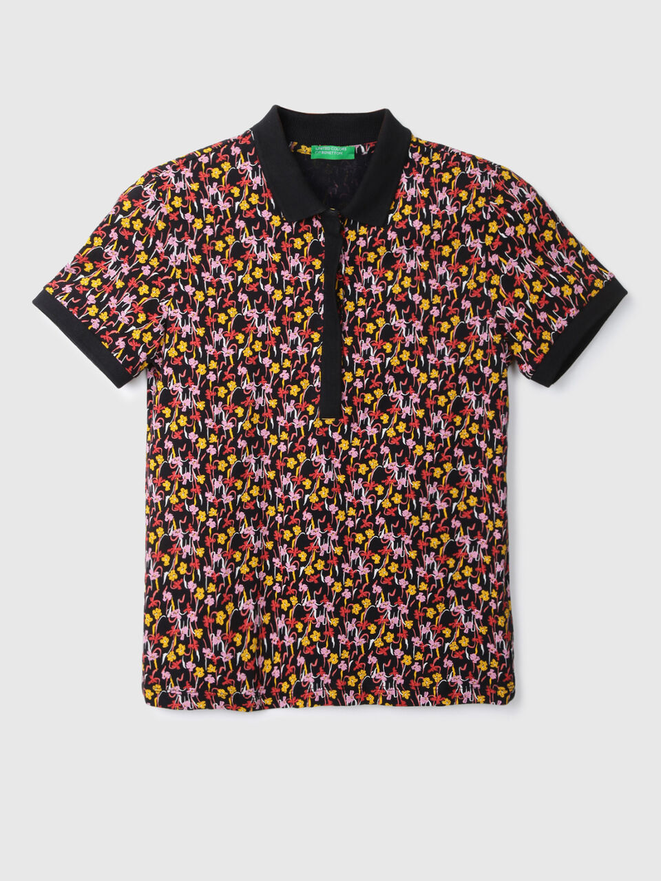 S/SLV PRINTED POLO image number 1