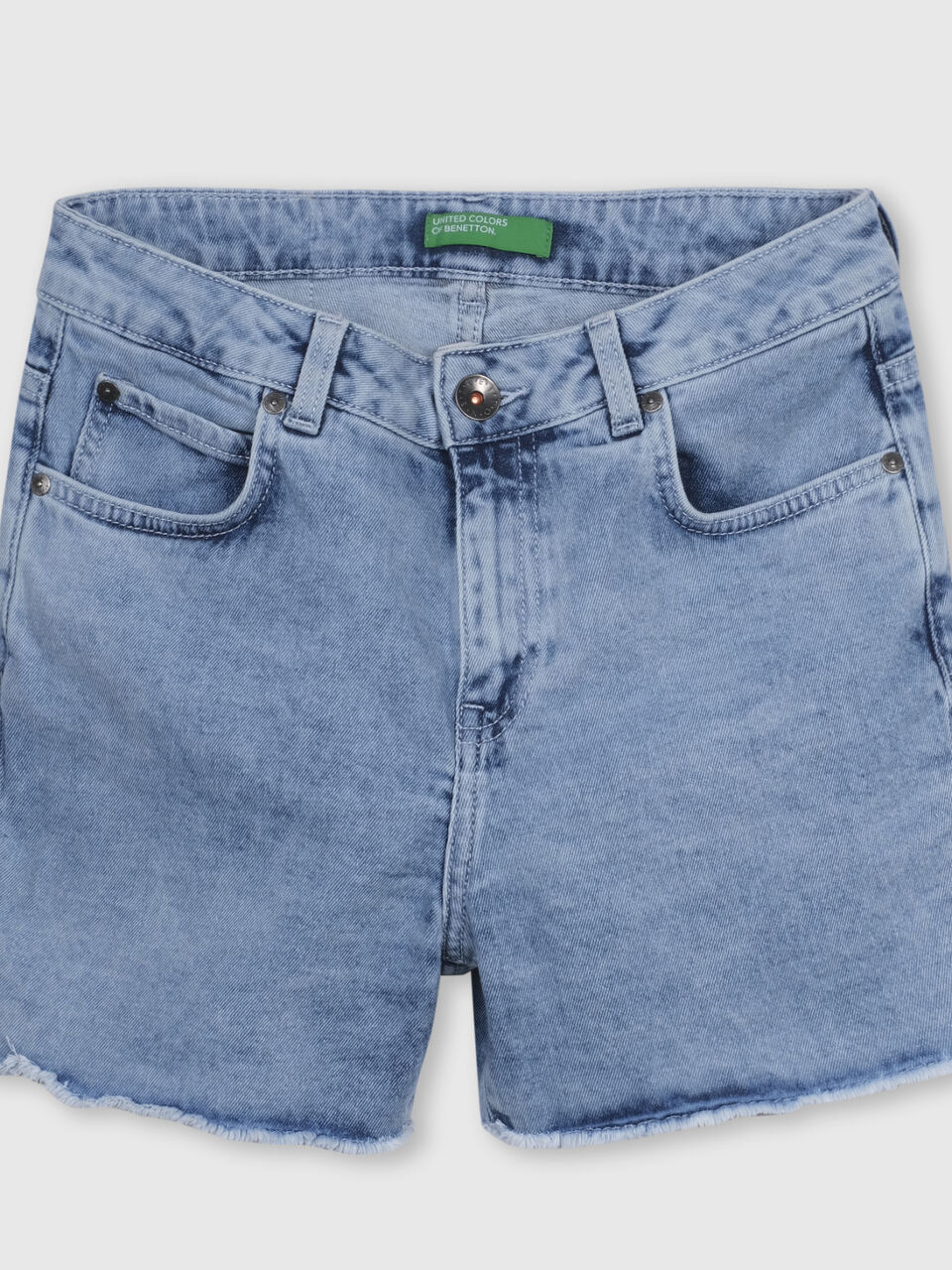 Raw Hem Denim Shorts image number 1