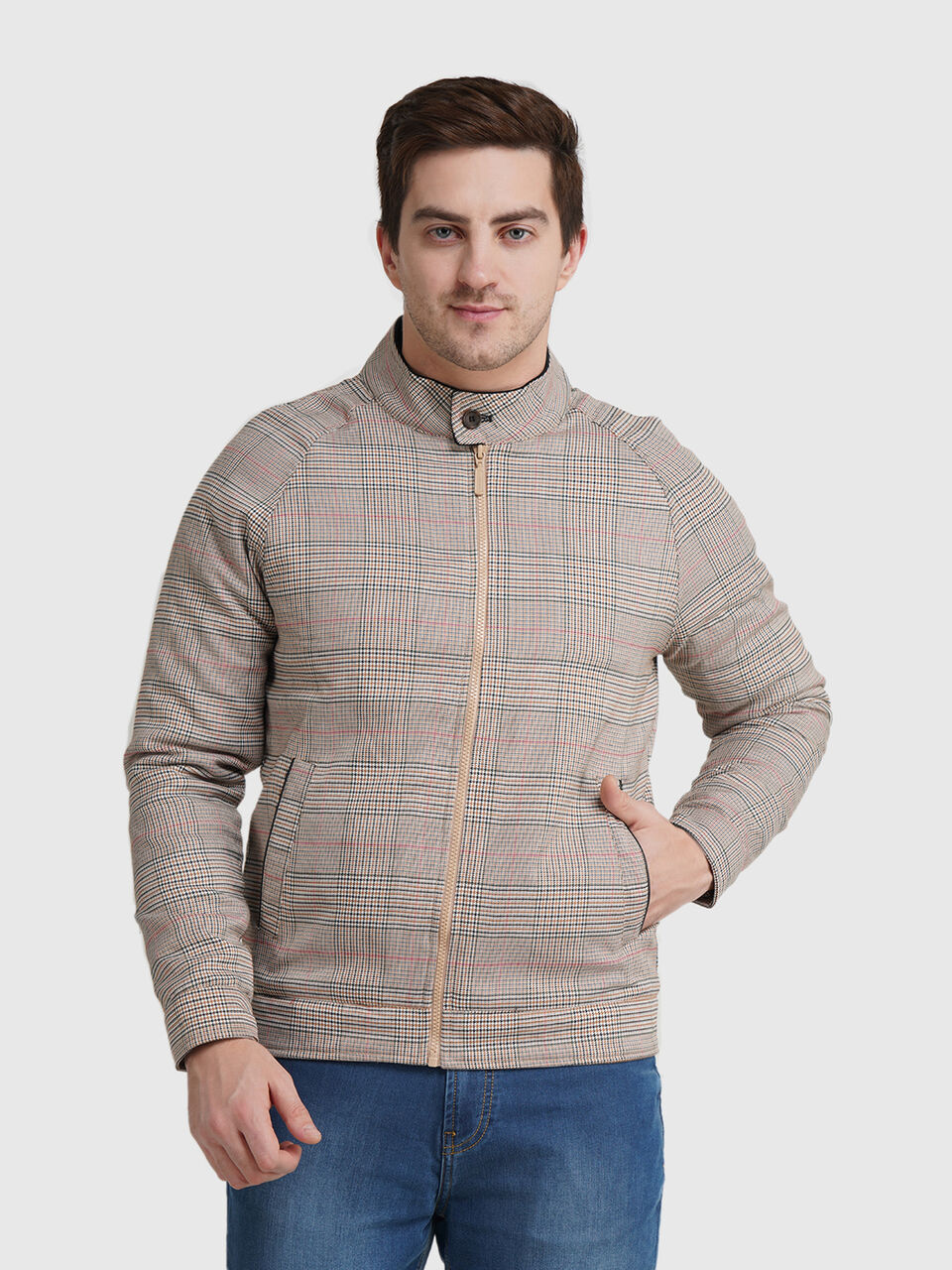 Houndstooth Check Bomber image number null