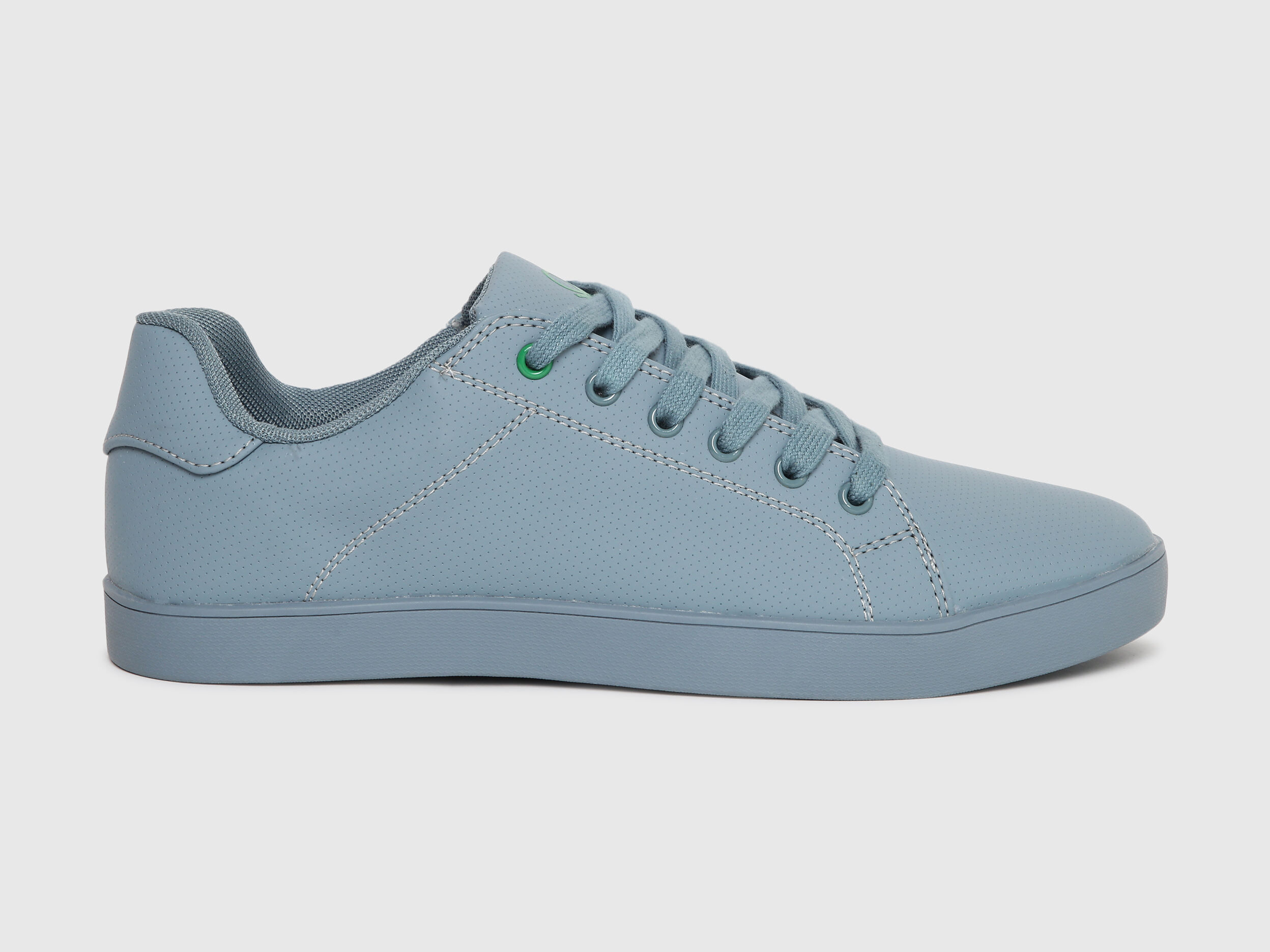 United Colors of Benetton Mens Blue Textured Sneakers Gris Benetton