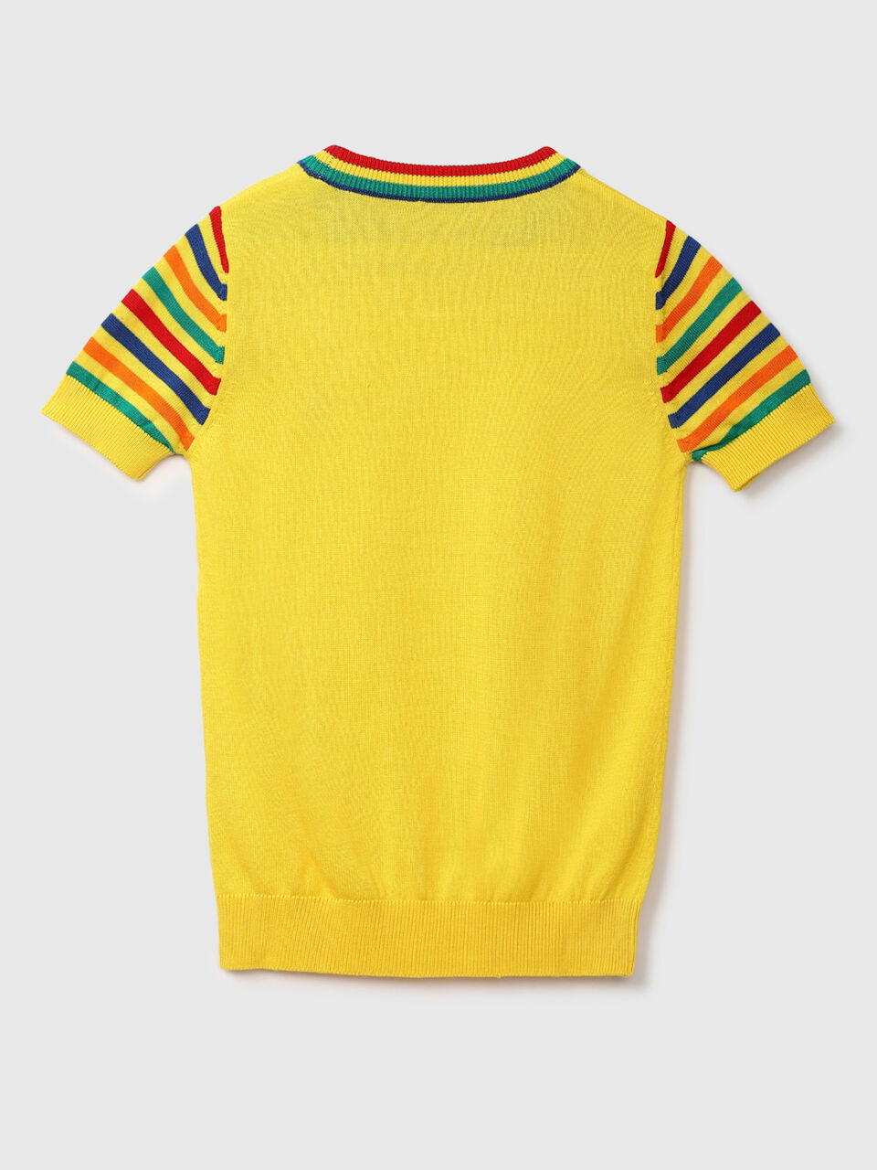 Short Sleeve Tricot With Stripe Sleeve image number 2