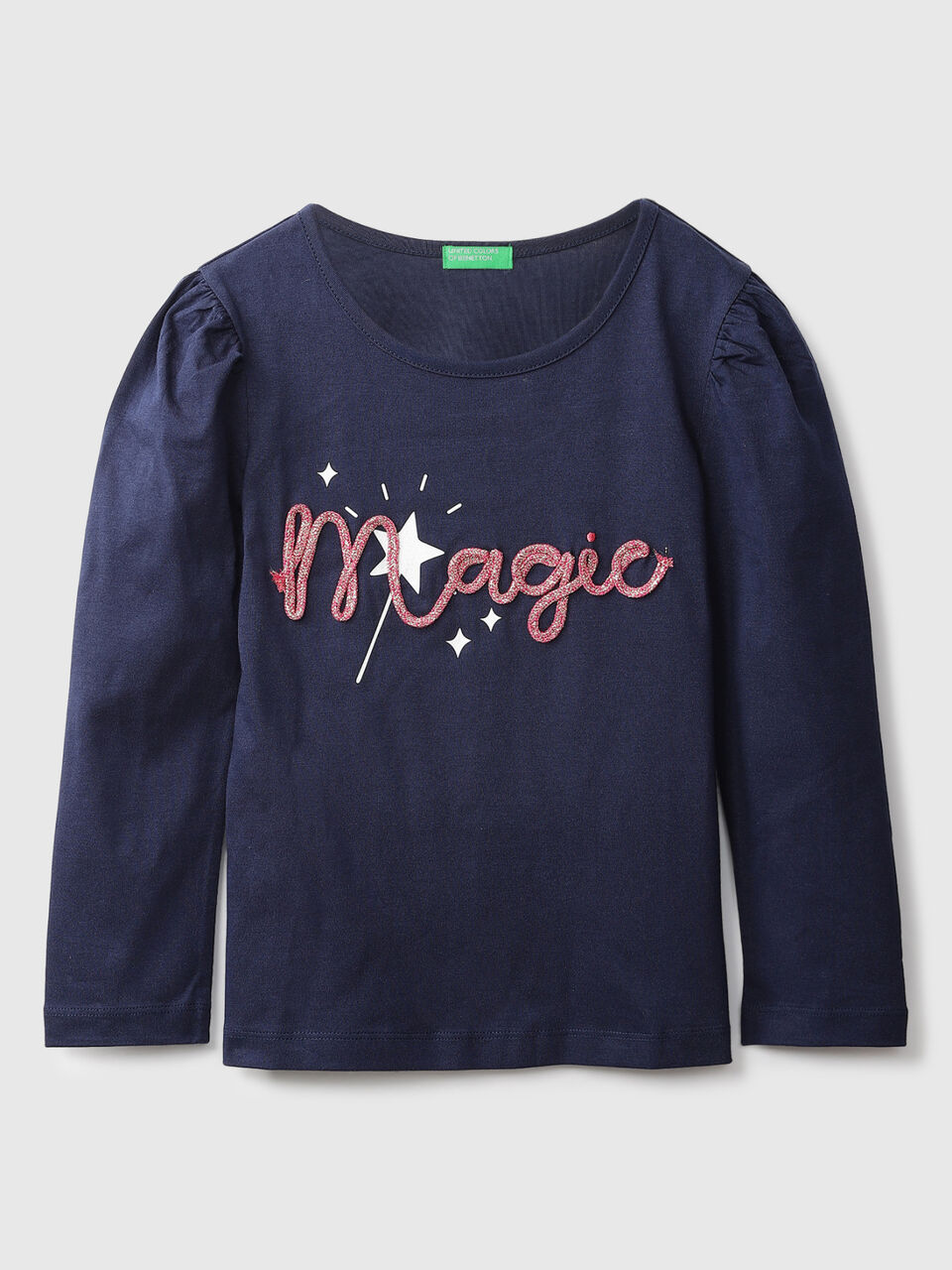 Lurex Cord Message T-Shirt Long image number 1