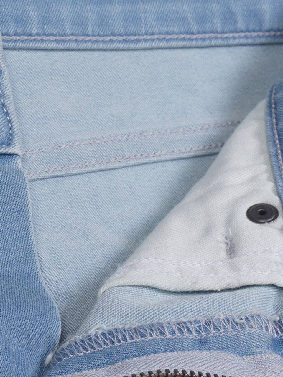 Cotton Jeans with Cropped Boot Cut and Damage image number null