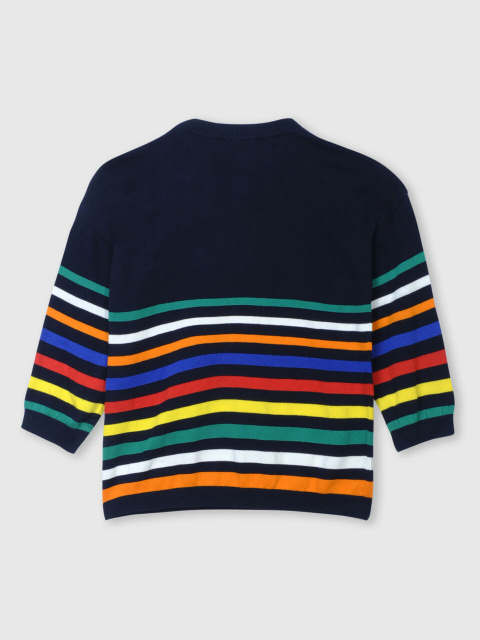 Colourful Pique Stripe Tricot Sweater image number 2