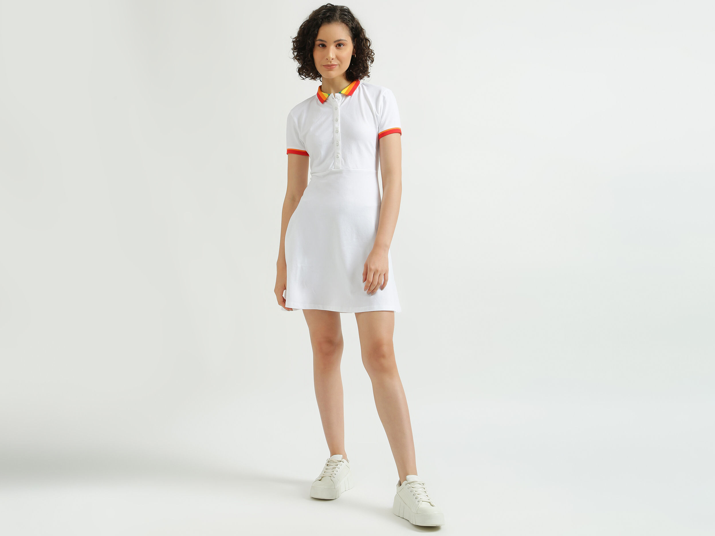 Polo dress white clearance