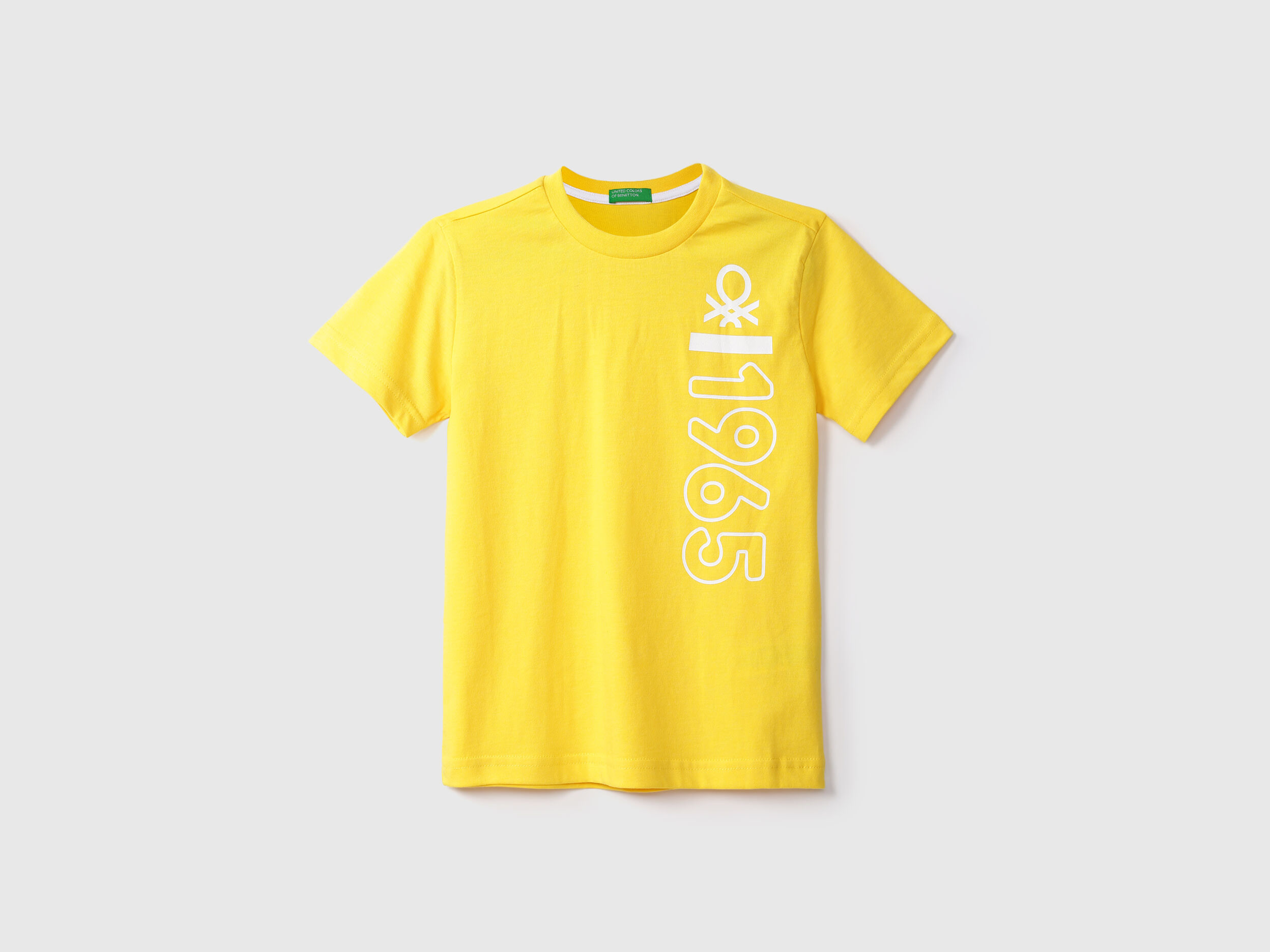 Naptime 半袖SHIRTS-YELLOW Boys Yellow Printed Regular T Shirt - Amarillo | Benetton