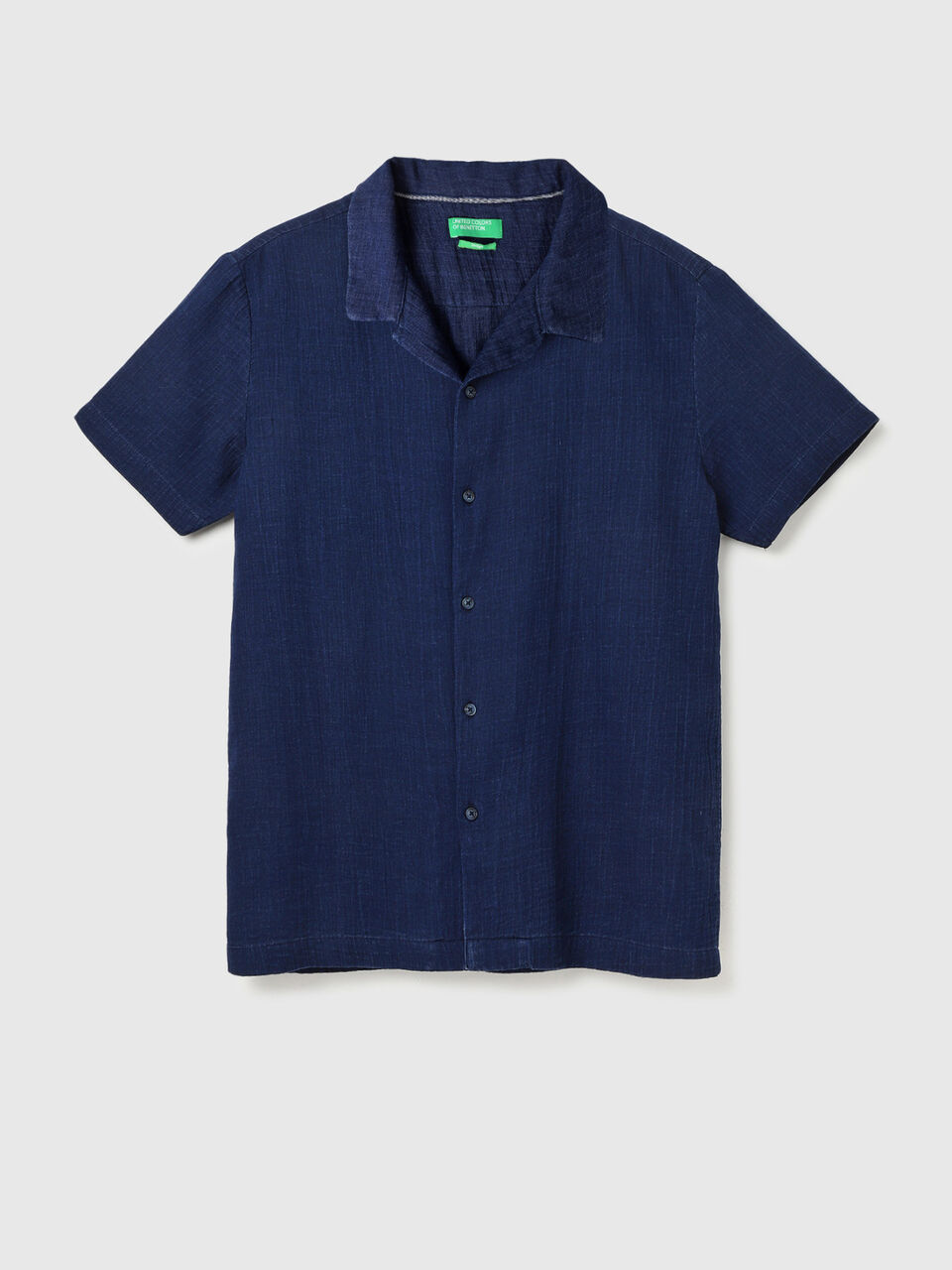 H/S INDIGO CRINKLE RESORT SHIRT image number 1
