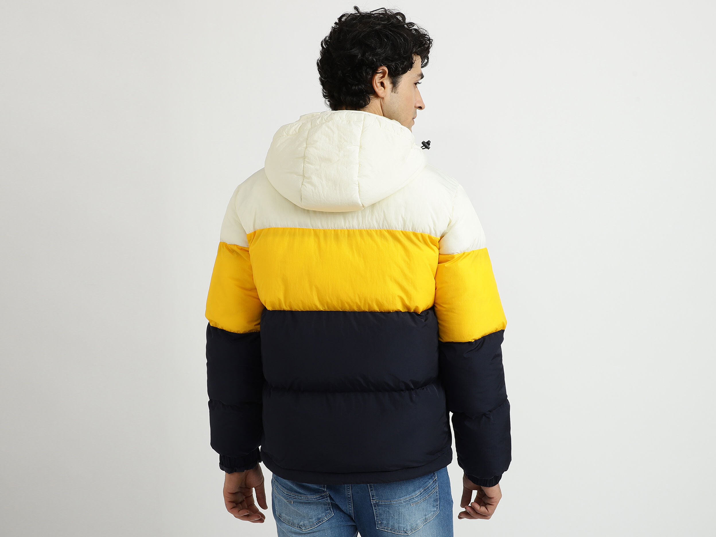 Men Colorblocked Hooded Jacket - Multi-color | Benetton