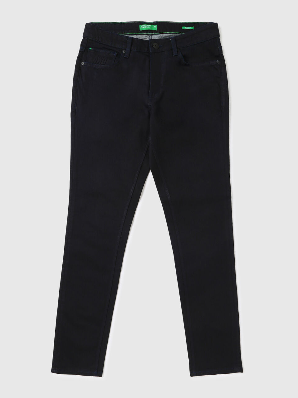 Mid Rise Skinny Fit Dark Blue Jeans-Solid image number 1
