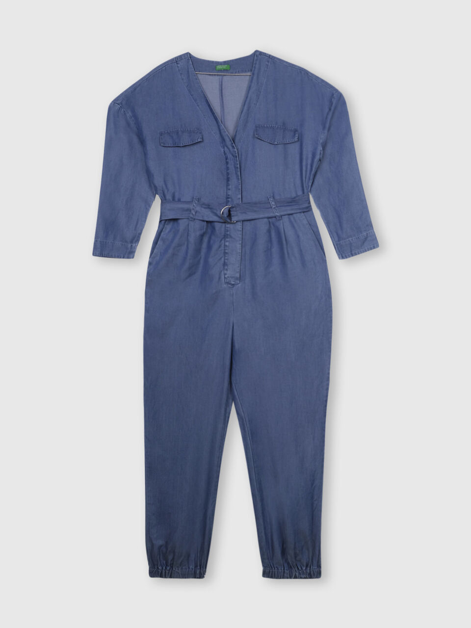 Tencel Jumpsuit with Long Sleeves image number 1