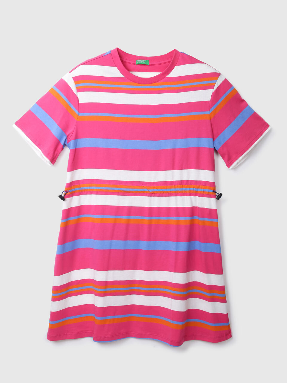 Short Sleeve Dress With Cord And Stopper image number null