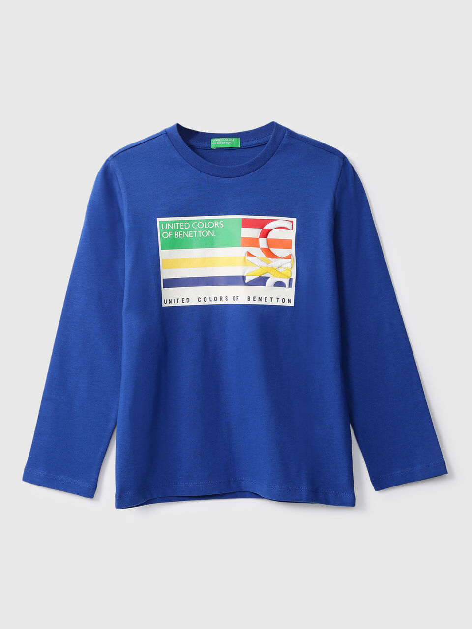 FLAG IN 3D EMB. TEE LONG image number 1